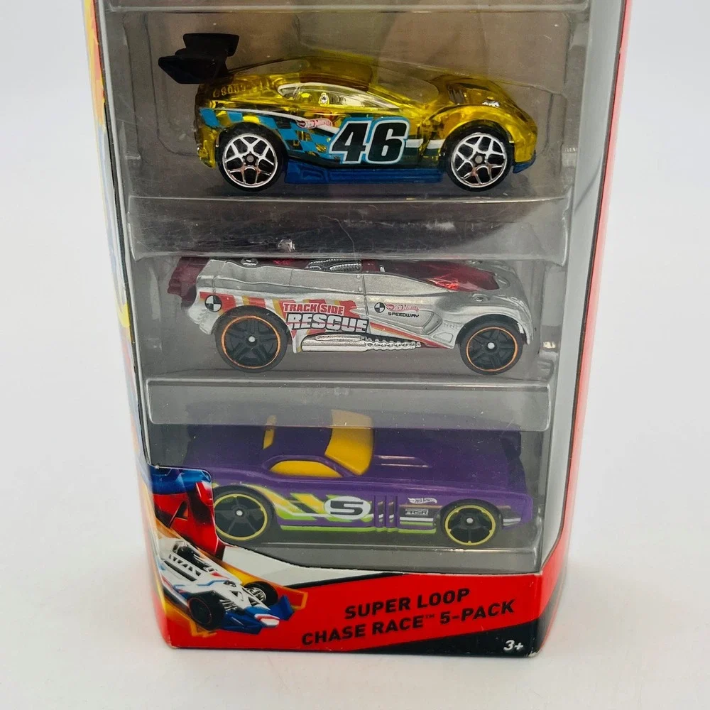 Hot Wheels Super Loop Chase Race 5-Pack Honda Racer Synkro Gearonimo BFB33 2014